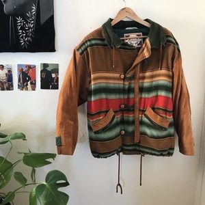 Western Suede Bomber Style Jacket